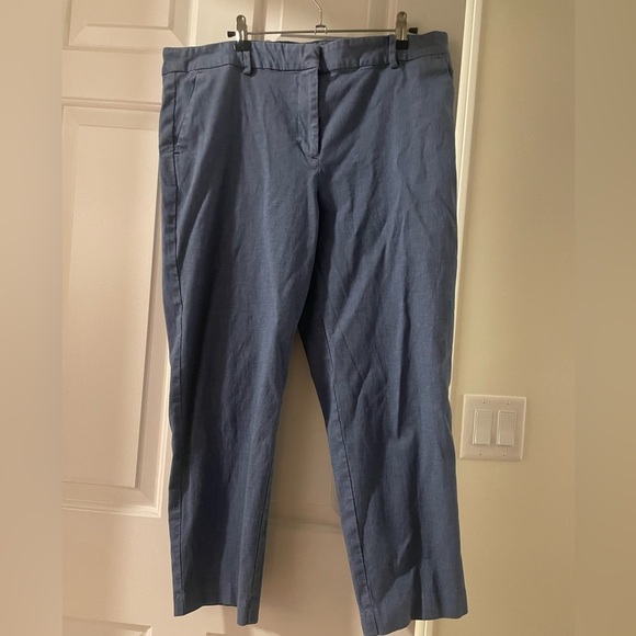 LOFT Pants - LOFT Blue Riviera Slim Cropped Pants